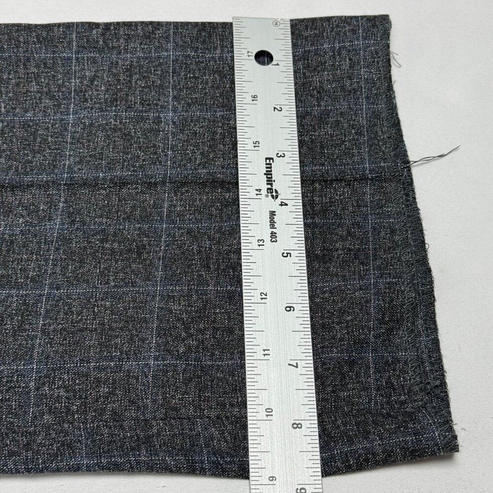 Stacy Adams NEW Windowpane Plaid Dress Pants Button Closure Men 38R Gray - Picture 9 of 13